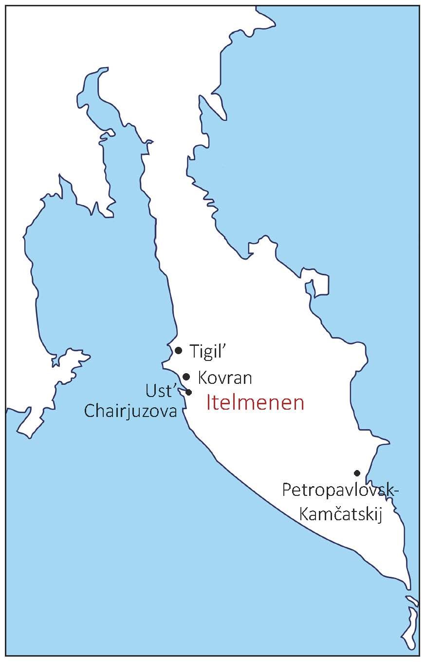 Map of Itelmen