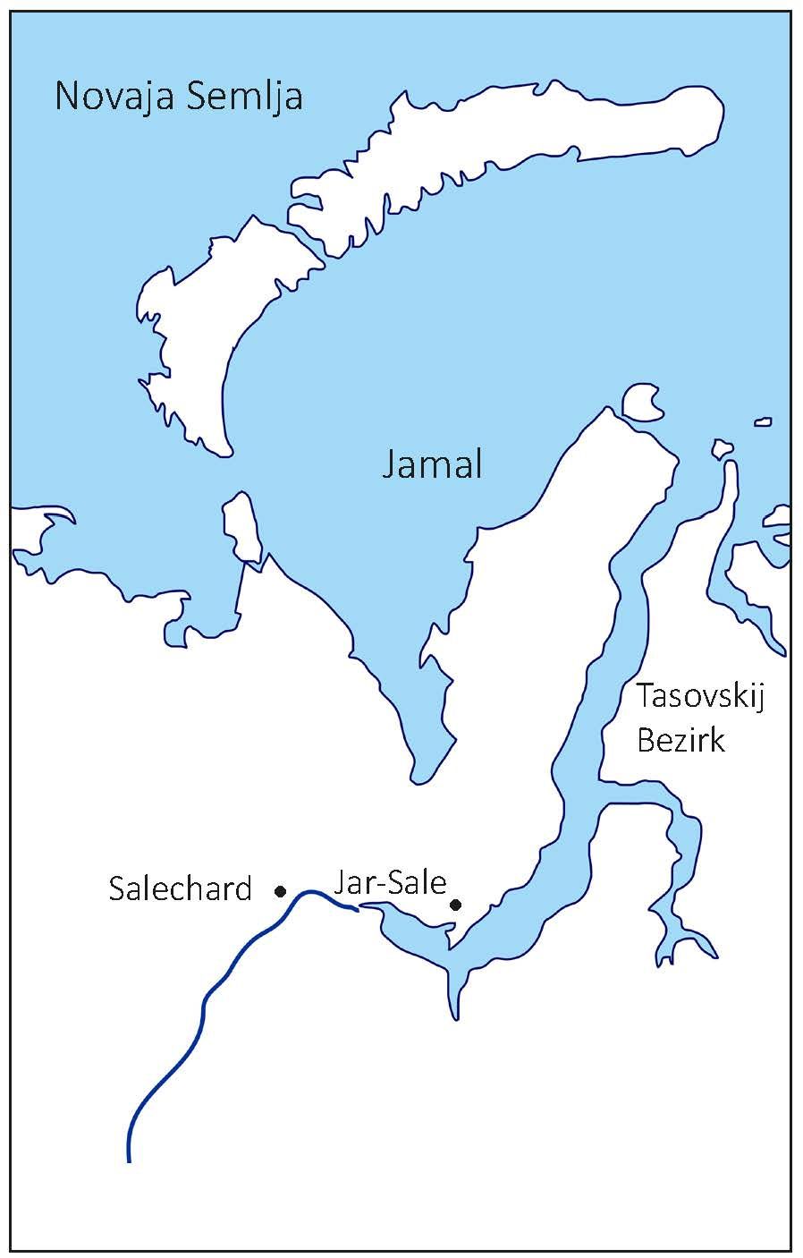 Map of Nenets